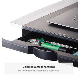 Soporte Monitor Fellowes Negro/Plateado