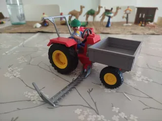 Playmobil  Grúa-Motocicleta, Tractor, 4x4, camión