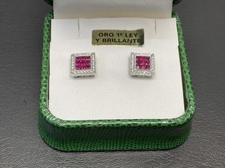 PENDIENTES ORO 18K CON BRILLANTES
