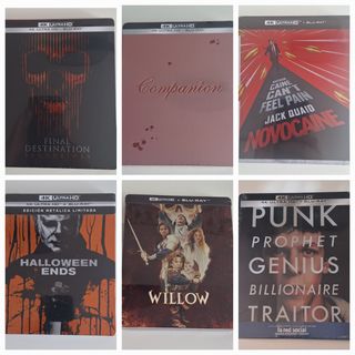 Lote 6 Steelbooks 4K UHD Bluray