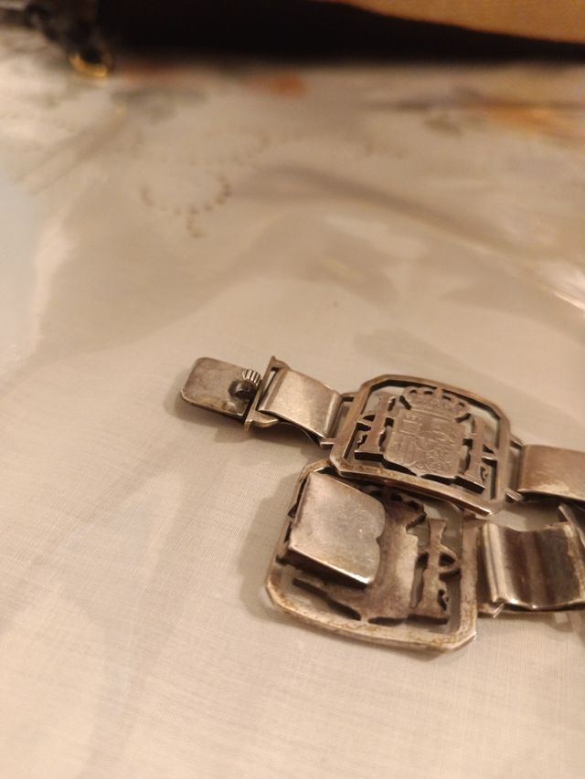 Pulsera España plateada