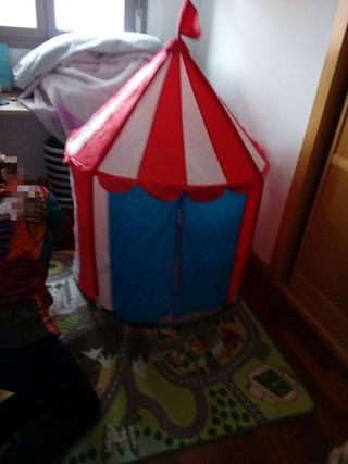 Tienda de campaña infantil tipo circo