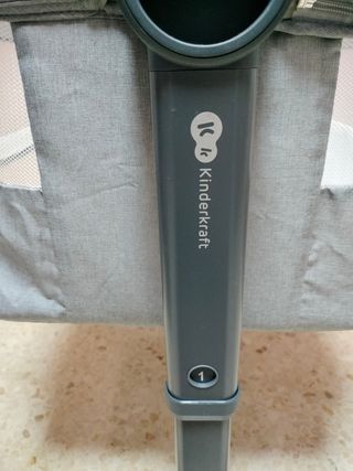 Cuna colecho Kinderkraft gris