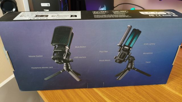 Micrófono ZealSound A68S Blanco sin usar