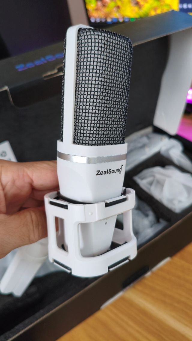 Micrófono ZealSound A68S Blanco sin usar