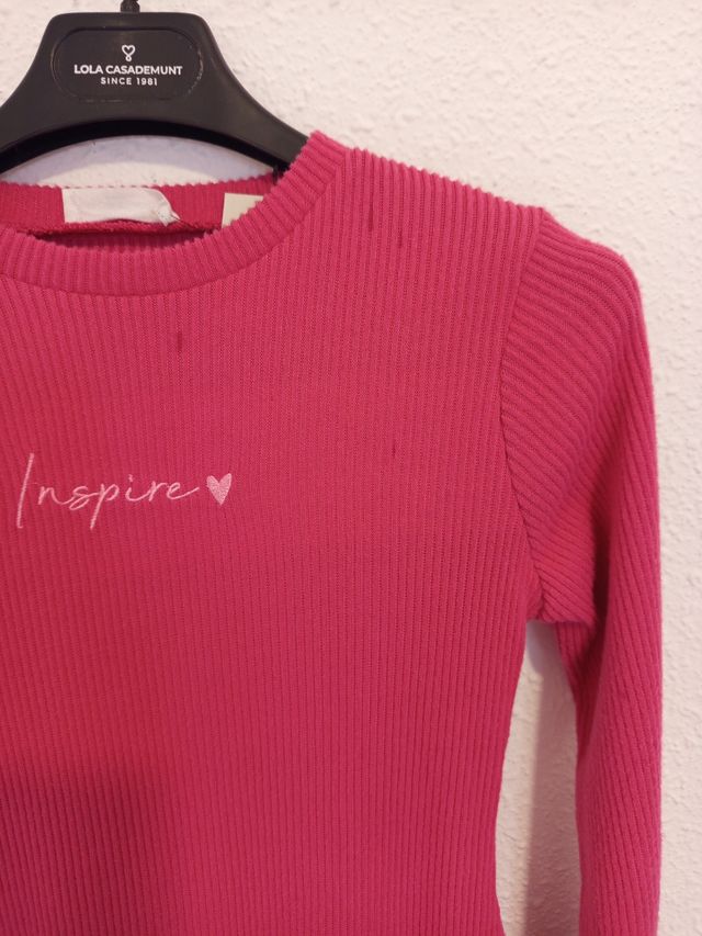 Vestido rosa de punto Primark