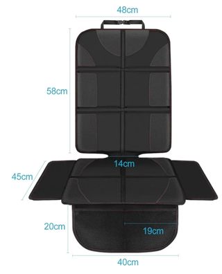 Protector de asiento de coche negro