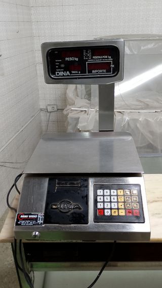 Báscula electrónica de acero DINA