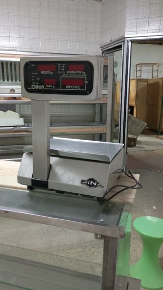Báscula electrónica de acero DINA