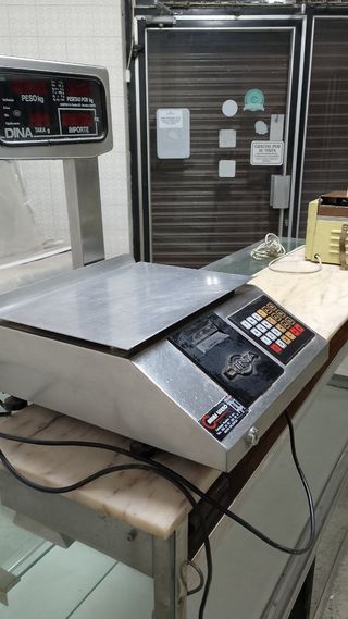 Báscula electrónica de acero DINA