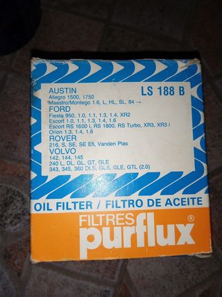 Filtro de Aceite Ford Fiesta