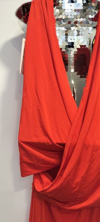 Vestido Zara Rojo Largo