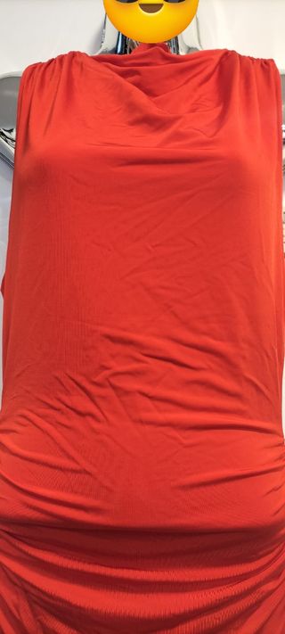 Vestido Zara Rojo Largo