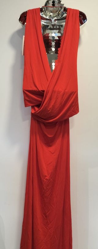 Vestido Zara Rojo Largo