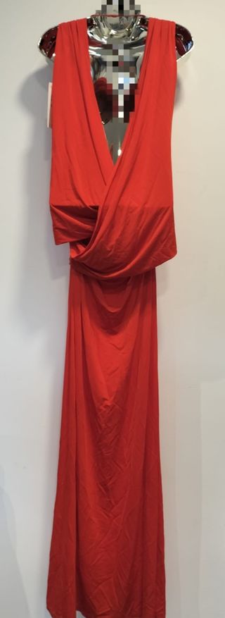 Vestido Zara Rojo Largo