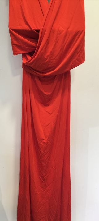 Vestido Zara Rojo Largo