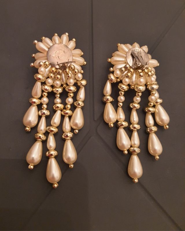 Orecchini donna perle e oro