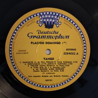 LP Plácido Domingo - Tango