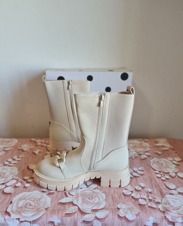 Stivaletto donna ecopelle beige tg.39