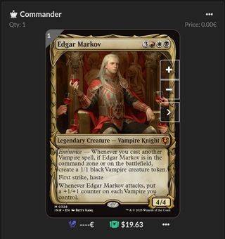 Mazo Magic Commander Edgar Markov