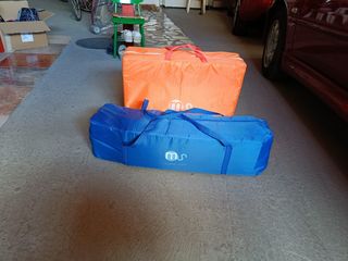 Cuna de viaje infantil con dibujos