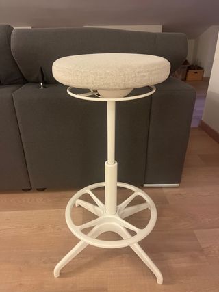 Taburete regulable Ikea blanco