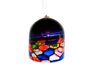 Lampadario in vetro multicolore
