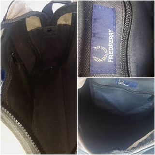 Bolso bandolera Fred Perry negro y gris