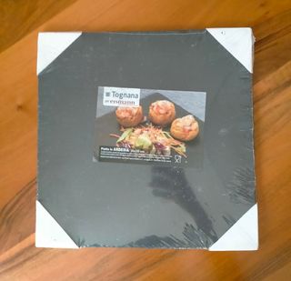 Piatto Tognana in ardesia 30x30 cm, nuovo