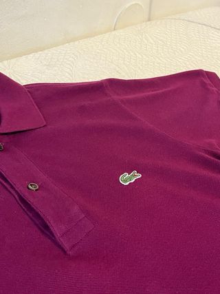 Polo Lacoste Morado Talla XS/S Classic Fit