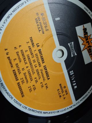 Vinilo La Guitarra Española - Konrad Ragossnig