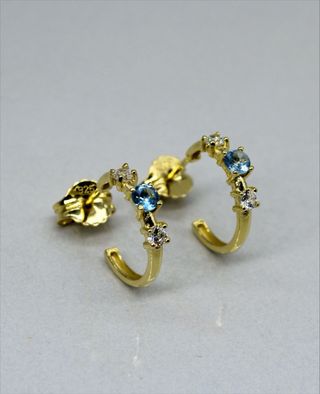 Pendientes Plata 925 con Baño Oro 8kt - NUEVOS