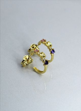 Pendientes Plata 925 con Baño Oro 8kt - NUEVOS