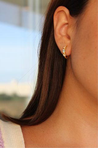 Pendientes Plata 925 con Baño Oro 8kt - NUEVOS