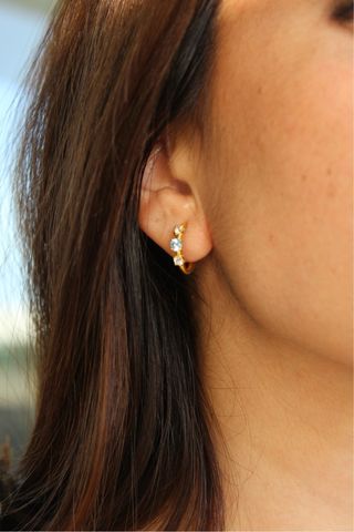 Pendientes Plata 925 con Baño Oro 8kt - NUEVOS