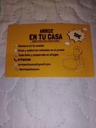 Paellas a domicilio desde 25 personas