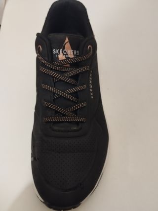 Zapatillas Skechers Uno Golden Air Mujer Negras