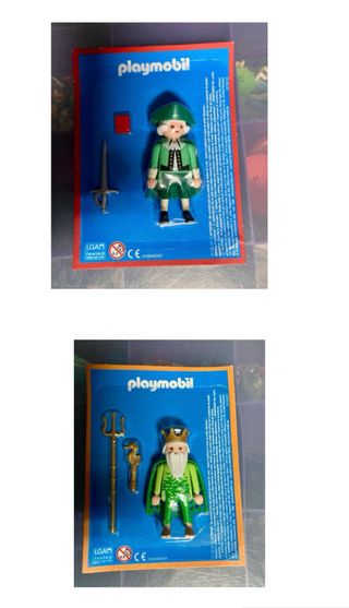 Playmobil Rey Neptuno Poseidón y Noble medieval