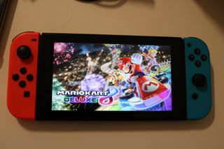 Nintendo Switch V2 + Mario Kart 8 Deluxe Pack