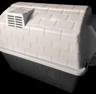 Caseta Perro Grande Beige/Negro