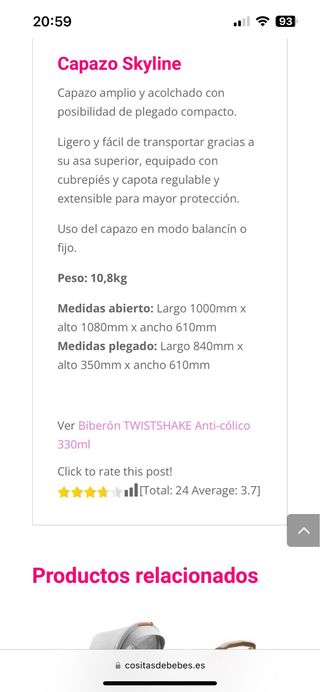 Carro de bebé Playxtrem completo