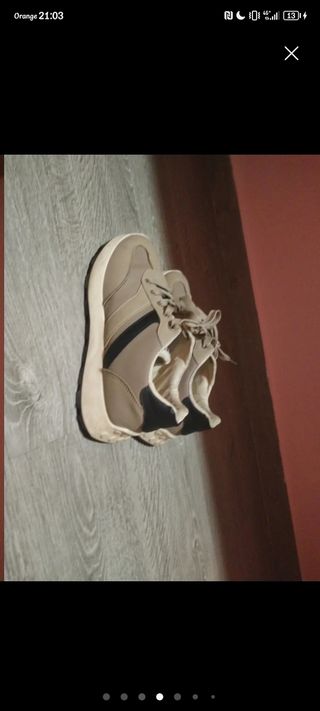 Zapatos Fantasy Fashion Beige/Negro