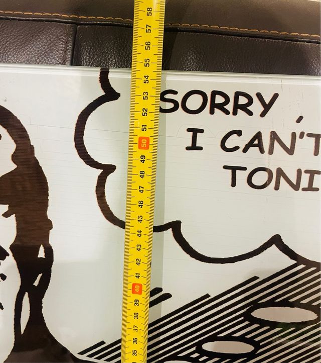 Mesa/Cuadro Cristal Pop Art 1969