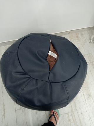 Puf pera azul marino