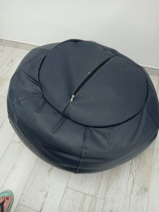 Puf pera azul marino