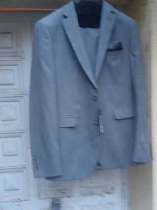 Traje de chaqueta gris talla 46