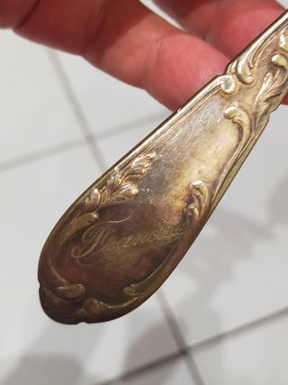 Set 2 Cucchiai Metallo Argentato