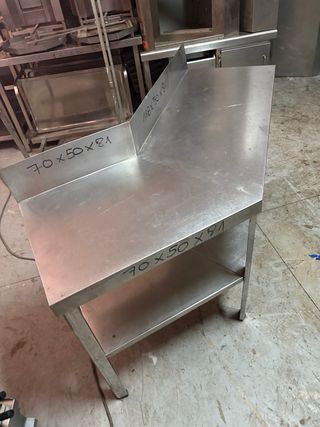 Mesa de acero inoxidable industrial