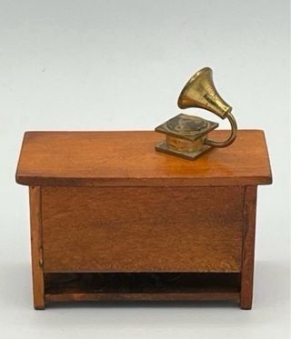 Casa Muñecas Tocadiscos Vintage