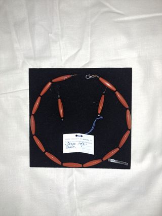 Conjunto Jaspe y Onix: Gargantilla y Pendientes